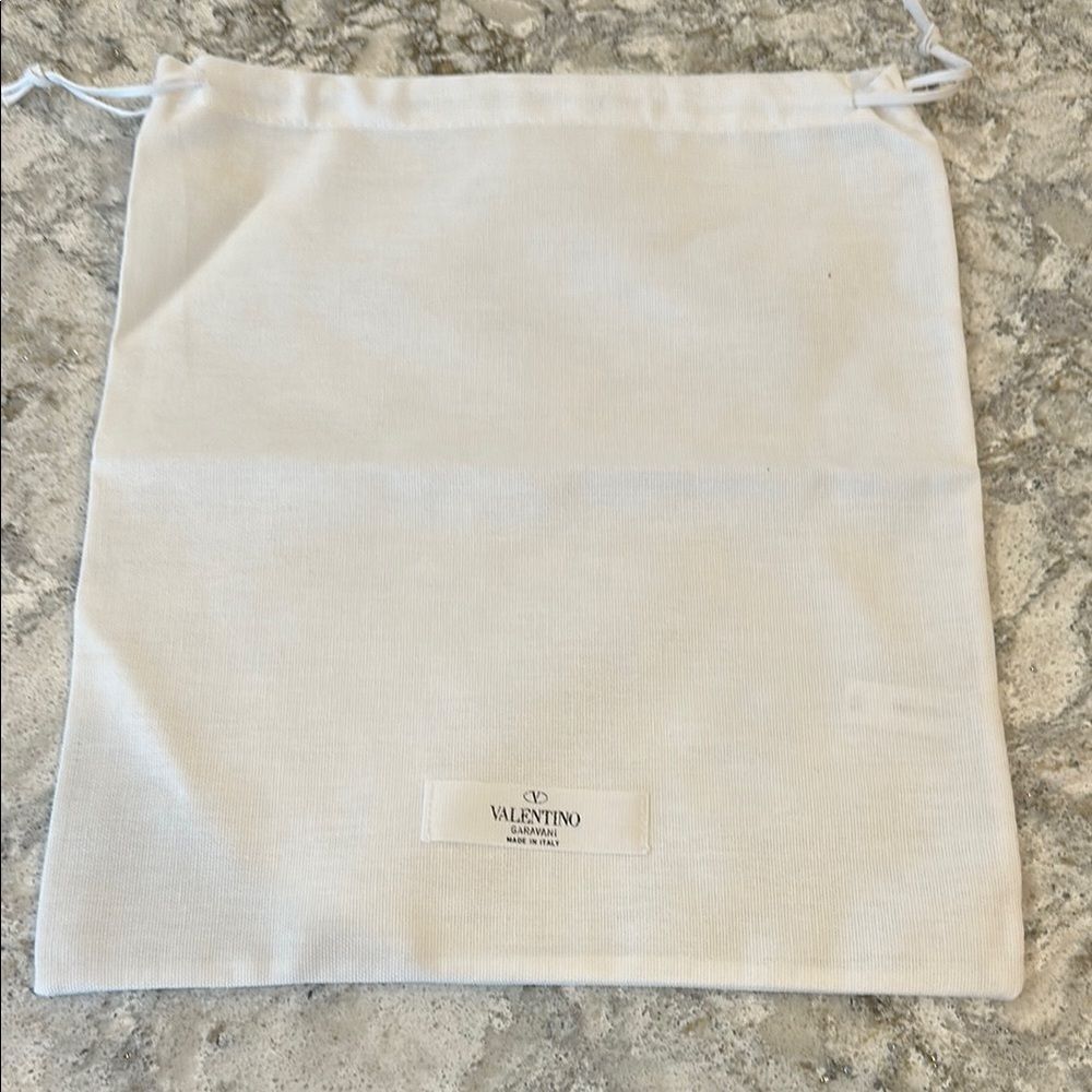 ✨ Valentino Garavani Dust Bag 11.5x13.5 | White Canvas Storage